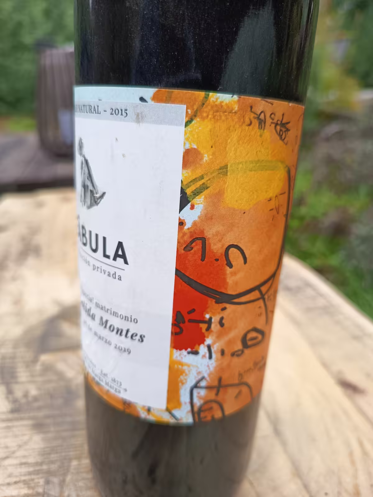 Etiqueta de vino para matrimonio